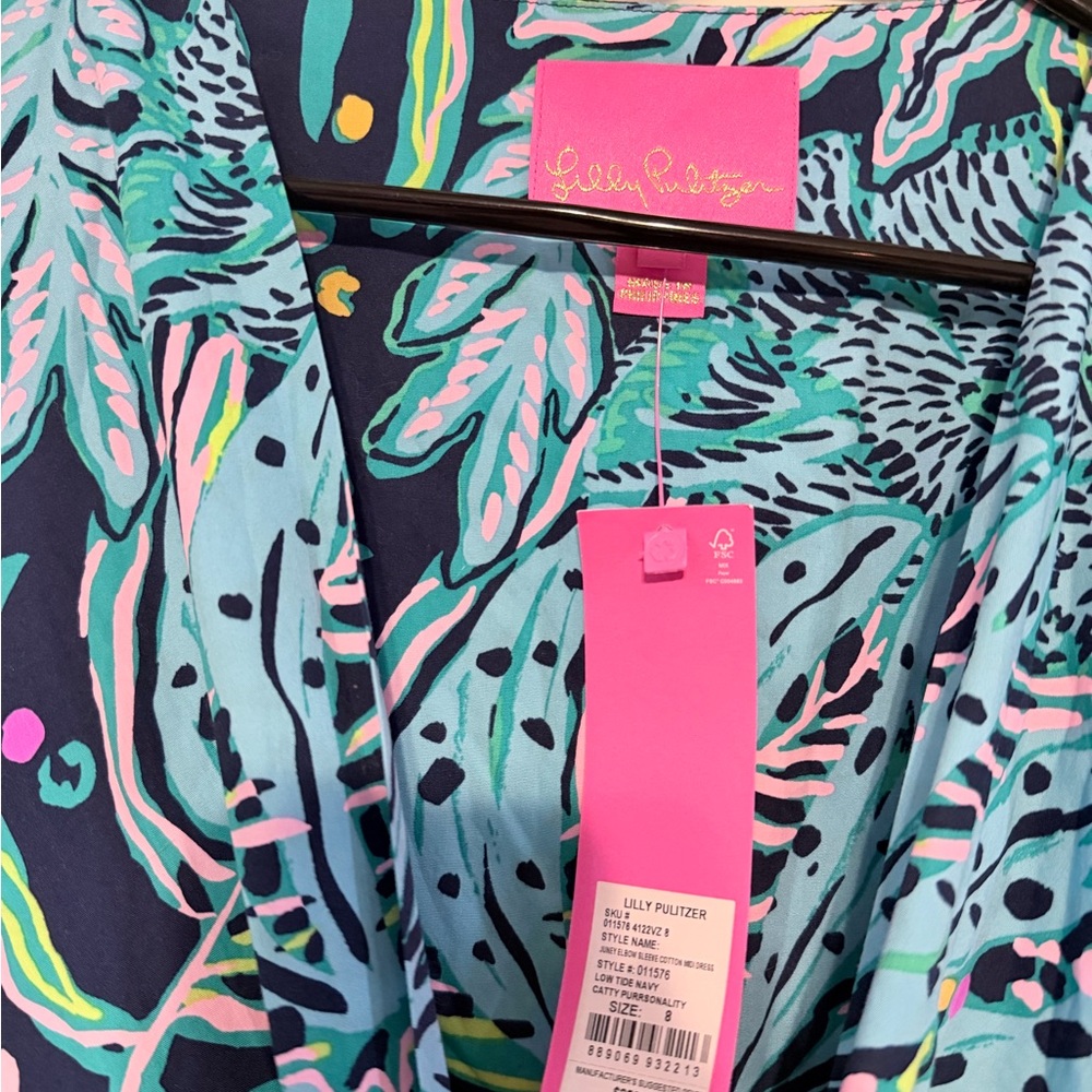 Lilly Pulitzer Vibrant Blue Asymmetrical Dress - Picture 3 of 3
